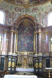 Foto vom Hochaltar der Klosterkirche Ettal