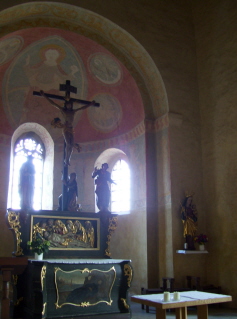 Foto vom Altar in St. Martin in Greding