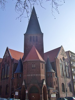 Foto der Zachäuskirche in Prenzlauer berg