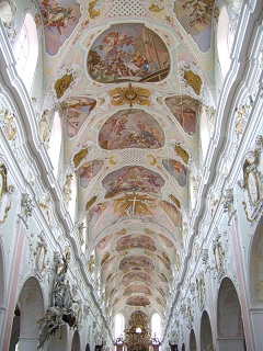 Foto vom Fresko im Mittelschiff in St. Georg in Ochsenhausen (Teil 1)