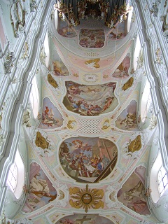 Foto vom Fresko im Mittelschiff in St. Georg in Ochsenhausen (Teil 2)