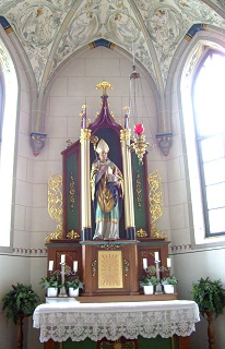 Foto vom Altar in St. Wolfgang in Dietenwengen