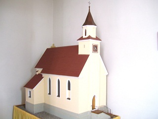 Foto vom Modell von St. Wolfgang in Dietenwengen