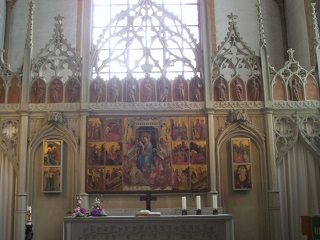 Foto vom Altar der Neustädter Marienkirche in Bielefeld