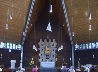 Foto vom Altarraum in St. ursula in Bremen