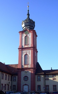Foto der Schlosskirche St. Damian und Hugo in Bruchsal