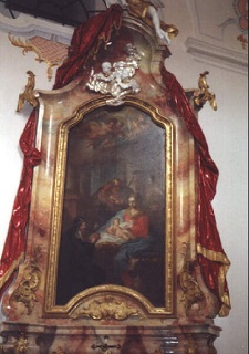 Foto vom linken Seitenaltar in St. Alto in Altomünster