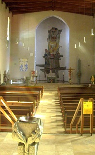 Foto vom Altarraum der Liebfrauenkirche in Darmstadt