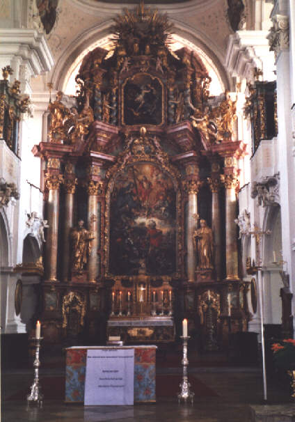 Foto vom Hochaltar der Abtei Niederaltaich