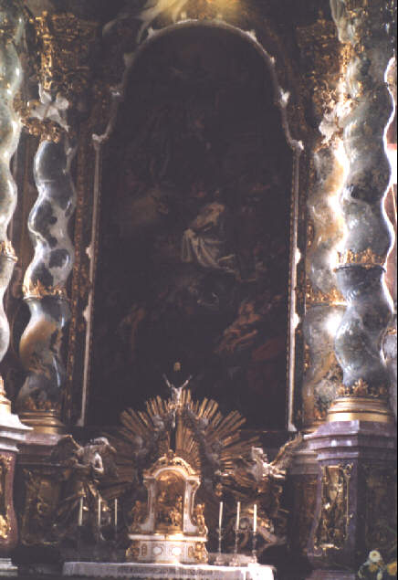 Foto vom Altar der Asambasilika