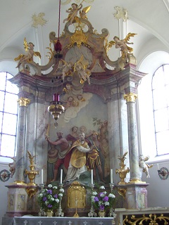 Foto vom Altar in St. Alban