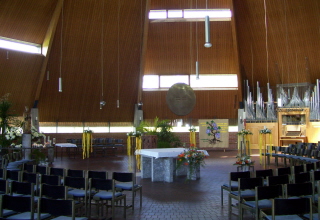 Foto vom Altarraum in Maria am Wege in Windach