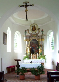 Foto vom Altar in St. Wolfgang in Loitersdorf