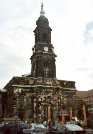 Foto der Kreuzkirche in Dresden