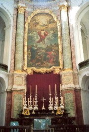 Foto vom Altar der Schlosskirche in Dresden