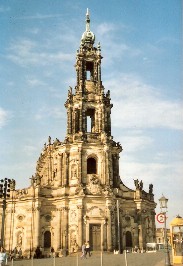 Foto der Schlosskirche in Dresden