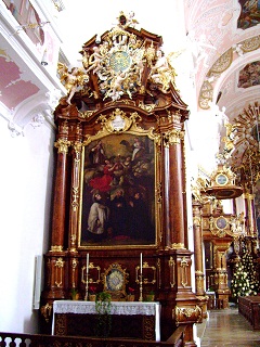 Foto vom Aloisiusaltar in der Schutzengelkirche in Eichstätt
