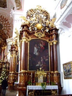Foto vom Franz-Xaver-Altar in der Schutzengelkirche in Eichstätt
