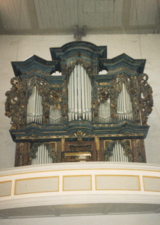 Foto der Orgel in der Kaufmannskirche in Erfurt