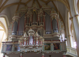 Foto der Orgel der Marktkirche in Eschwege