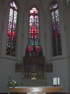 Foto vom Hochaltar in St. Cäcilia in Eschweiler