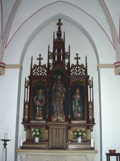Foto vom linken Seitenaltar in St. Cäcilia in Eschweiler