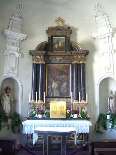 Foto vom Altar der Spitalkirche in Kitzbühel