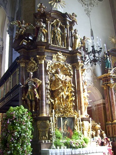 Foto vom Herz-Jesu-Altar in St. Andreas in Kitzbühel
