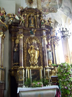 Foto vom Muttergottesaltar in St. Andreas in Kitzbühel