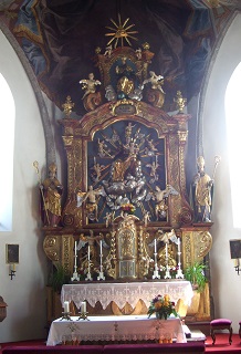 Foto vom Altar in St. Ulrich
