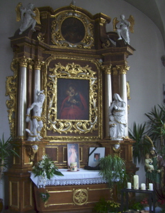 Foto vom Marienaltar in St. Peter und Paul in Grünsfeld