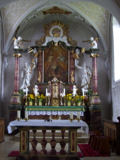 Foto vom Altar von Zur Heiligsten Dreifaltigkeit in Löffelstelzen