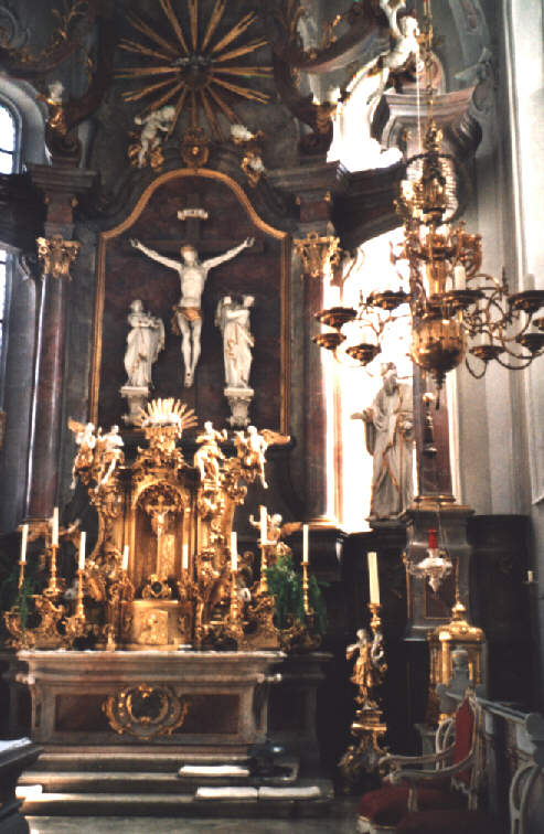 Foto vom Altar in St. Jakobus in Lauda