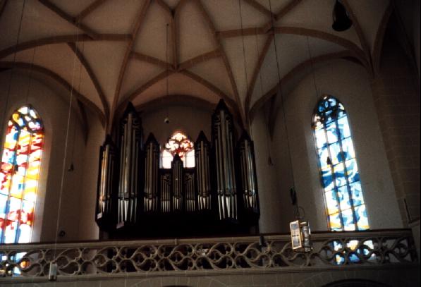Foto der Orgel in St. Johannes der Täufer in Kronach
