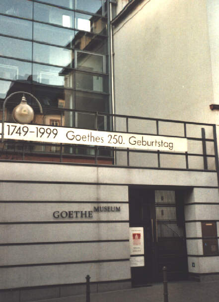 Foto vom Goethehaus in Frankfurt