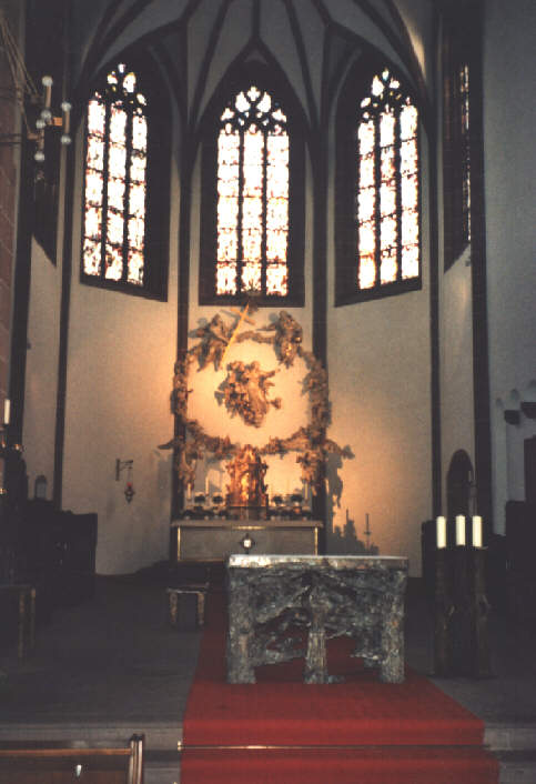 Foto vom Altar der Liebfrauenkirche in Frankfurt