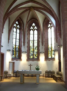 Foto vom Altar in der Alten Nikolaikirche in Frankfurt
