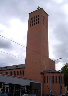 Foto der Paul-Gerhardt-Kirche in Frankfurt/Main-Niederrad