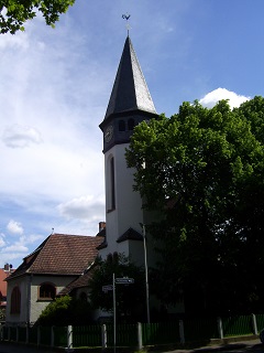 Foto der Zeilsheimer Kirche in Frankfurt/Main