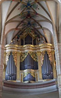 Foto der Silbermann-Orgel im Dom St. Marien in Freiberg