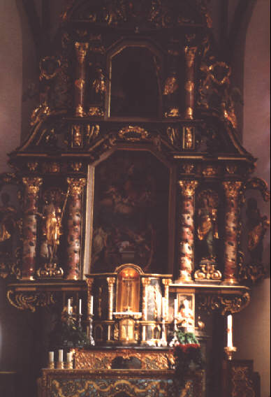 Foto vom Altar in St. Gallus in Kirchzarten