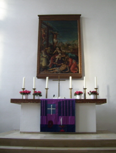 Foto vom Altarraum in Christi Himmelfahrt in Freising