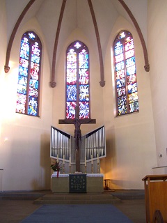 Foto vom Altar in St. Paul in Fürth