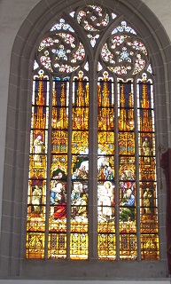 Foto vom Fensterbild in St. Peter und Paul in Görlitz