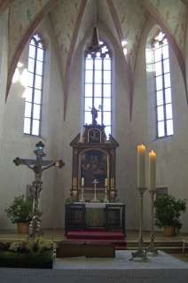 Foto vom Hochaltar in St. Veit in Leipheim