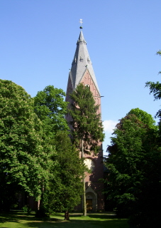 Foto vom Turm von St. Pankratius in Gütersloh