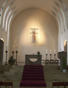Foto vom Altar in St. Maria in Heidenheim