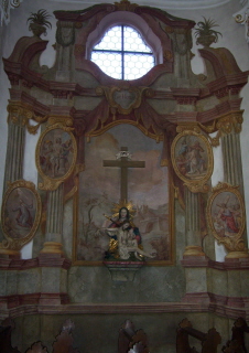 Foto vom linken Seitenaltar in St. Martinus in Oberstotzingen