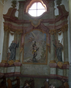 Foto vom rechten Seitenaltar in St. Martinus in Oberstotzingen