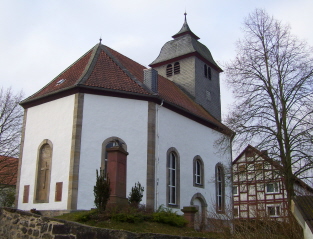 Foto der evang. Kirche in Niedergrenzebach